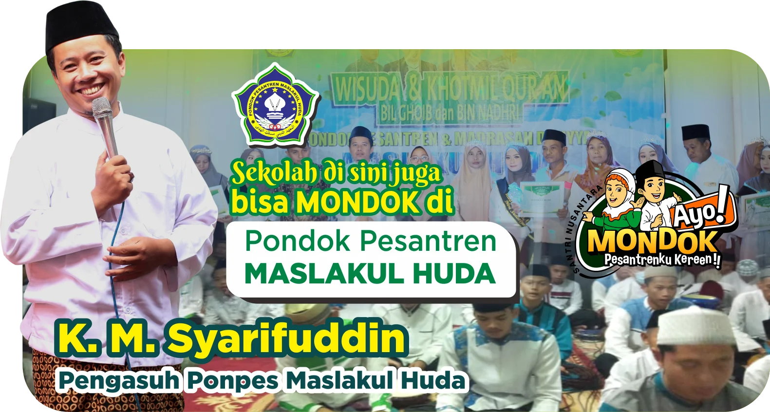 Pendidikan Terpadu Madrasah & Pondok Pesantren Maslakul Huda - Integrasi keilmuan formal madrasah dan kajian kitab kuning kepesantrenan untuk membentuk santri berilmu, berakhlak, dan berdaya guna.
