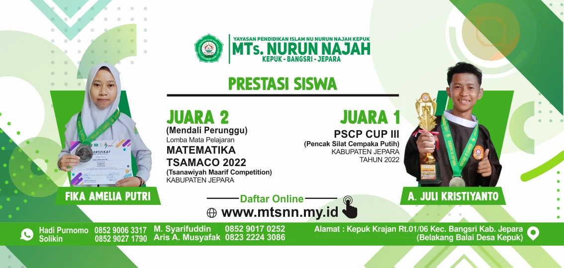 Kontingen Atlet & Tim Pencak Silat Berprestasi MTs Nurun Najah Kepuk