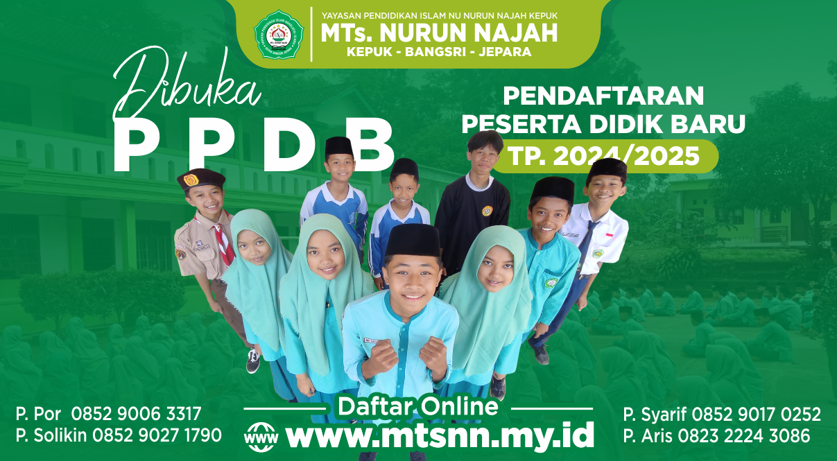 PPDB MTs. Nurun Najah Kepuk Tahun Ajaran 2024/2025 Telah Dibuka
