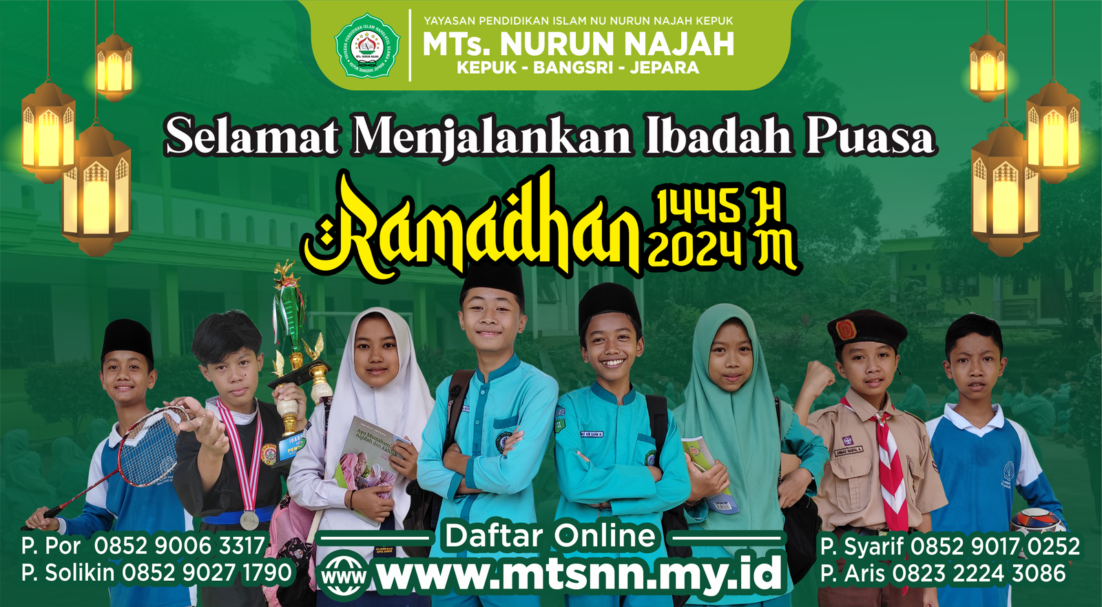 MTs. Nurun Najah Kepuk Mengucapkan Selamat Menjalankan Ibadah Puasa Ramadhan 1445 H/2024 M