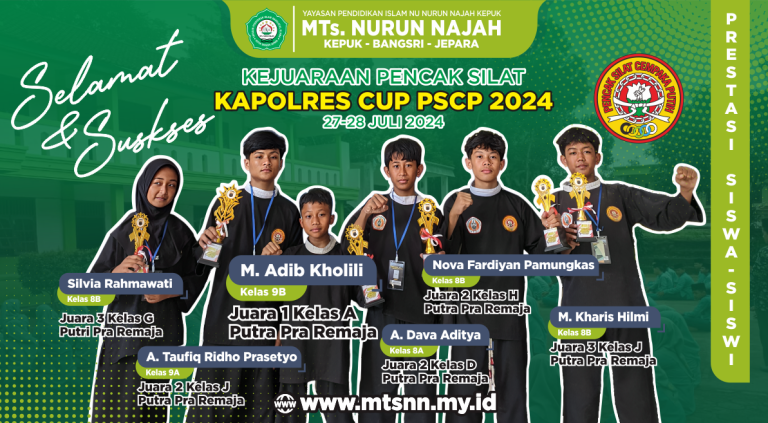 Prestasi Siswa-Siswi MTs. Nurun Najah Kepuk di Ajang Kejuaraan Pencak Silat Kapolres Cup PSCP 2024